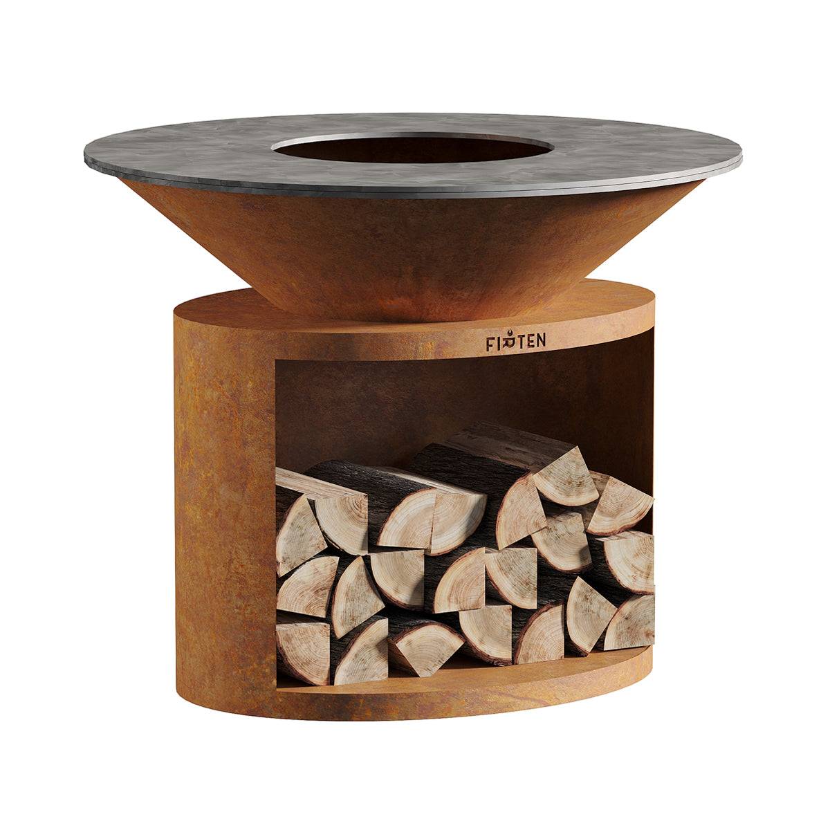 Brasero Ellipse 120 Corten - Image 1