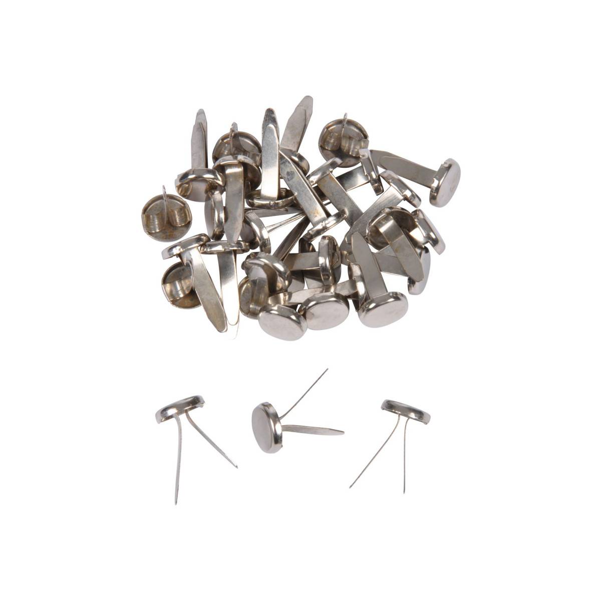 Paris Prix - Boîte de 60 Attaches "Parisiennes" 9cm Argent