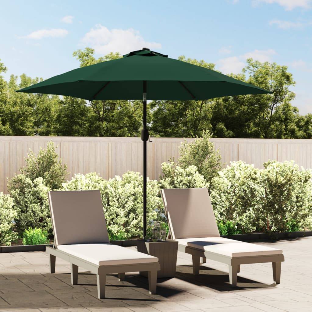 Voile de parasol - accessoire parasol - Tissu de remplacement pour parasol d'extérieur Vert 300 cm - MEUBLE PRO - Image 2
