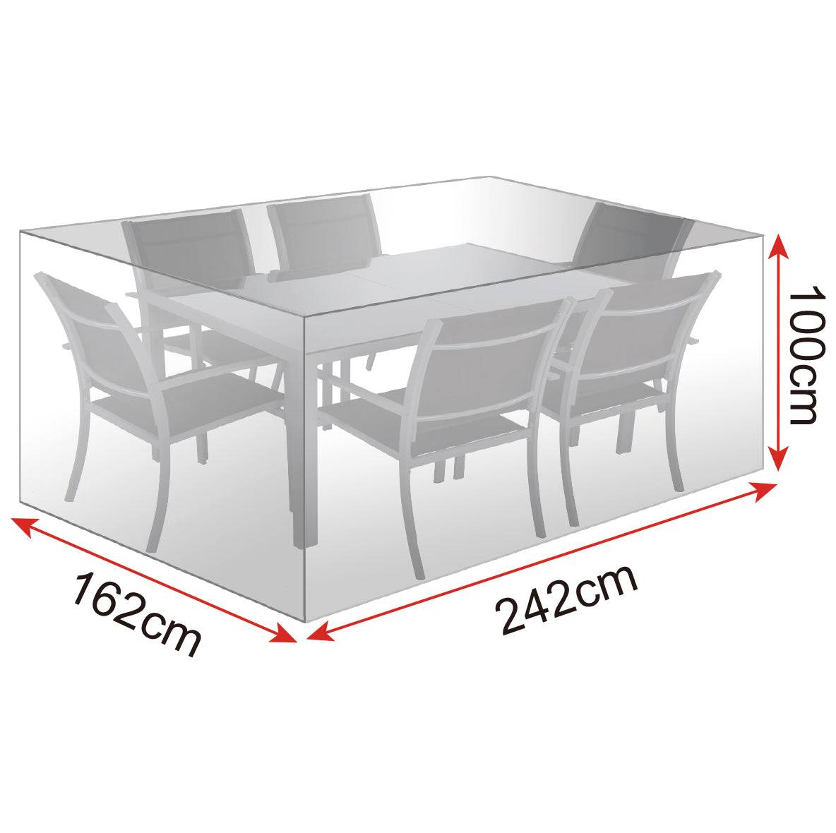 Helloshop26 - Housse de mobilier de jardin pour mobilier de jardin bâche PE transparente - Image 5
