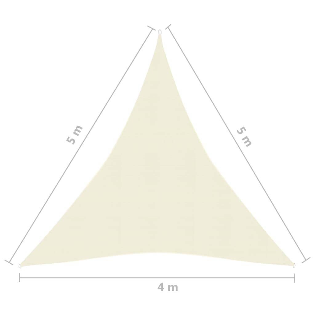 Helloshop26 - Voile toile d'ombrage parasol 160 g/m² PEHD 4 x 5 x 5 m crème - Image 6