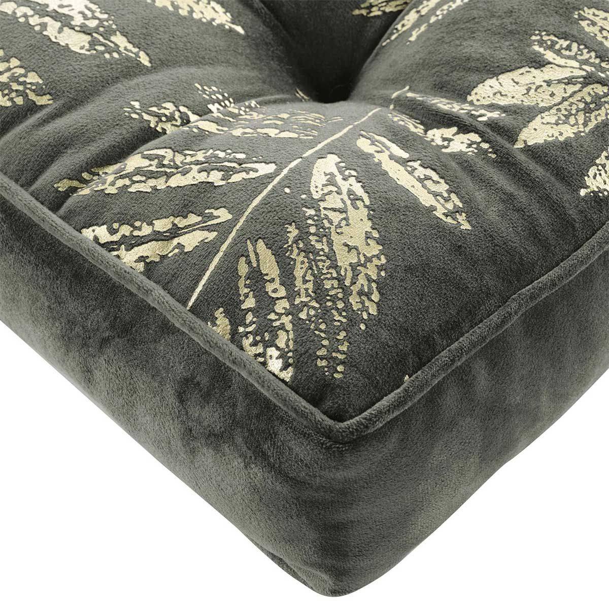 Coussin de Sol Imprimé "Adelor" 40x40cm Anthracite - Image 2