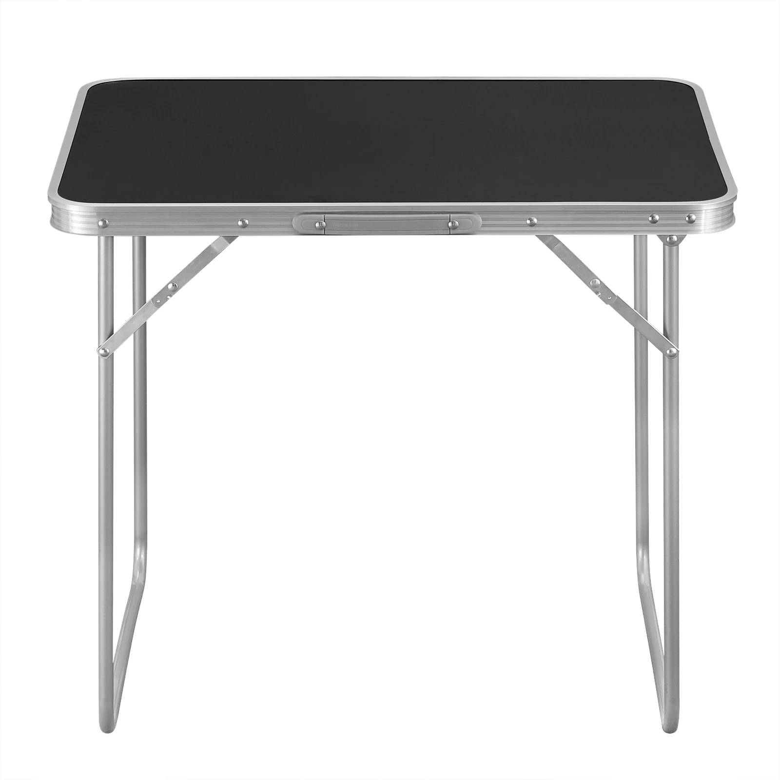 ComfortXL - Table pliante aluminium MDF camping jardin ultra-légère portable 70x50x60cm Noir - ComfortXL Outdoor Living - Image 4