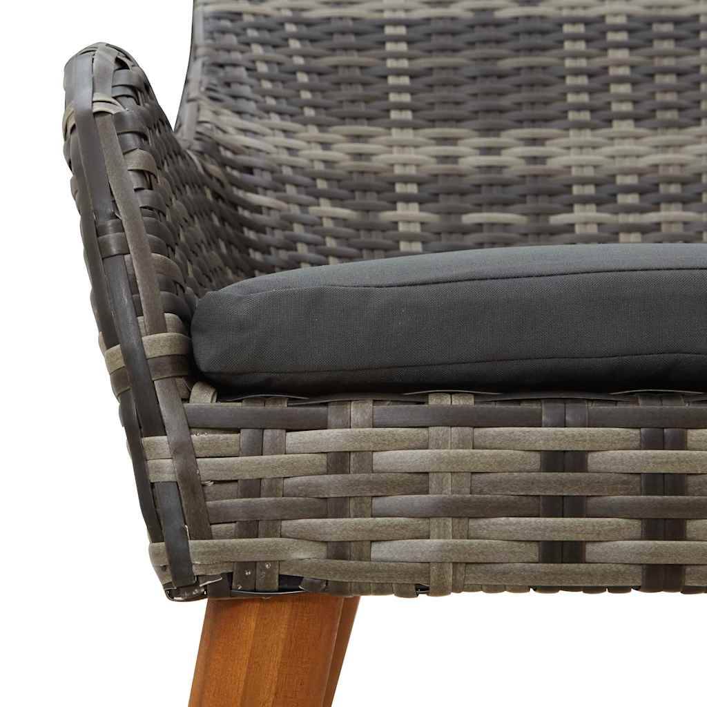 PANGIVO - Chaise de jardin polyrotin Gris 62,5 x 55 x 82 cm - PANGIVO - Image 8
