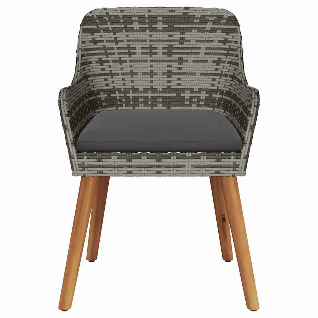 PANGIVO - Chaise de jardin polyrotin Gris 62,5 x 55 x 82 cm - PANGIVO - Image 5