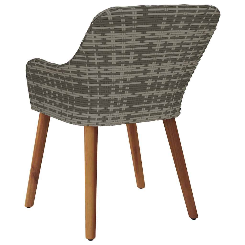 PANGIVO - Chaise de jardin polyrotin Gris 62,5 x 55 x 82 cm - PANGIVO - Image 7