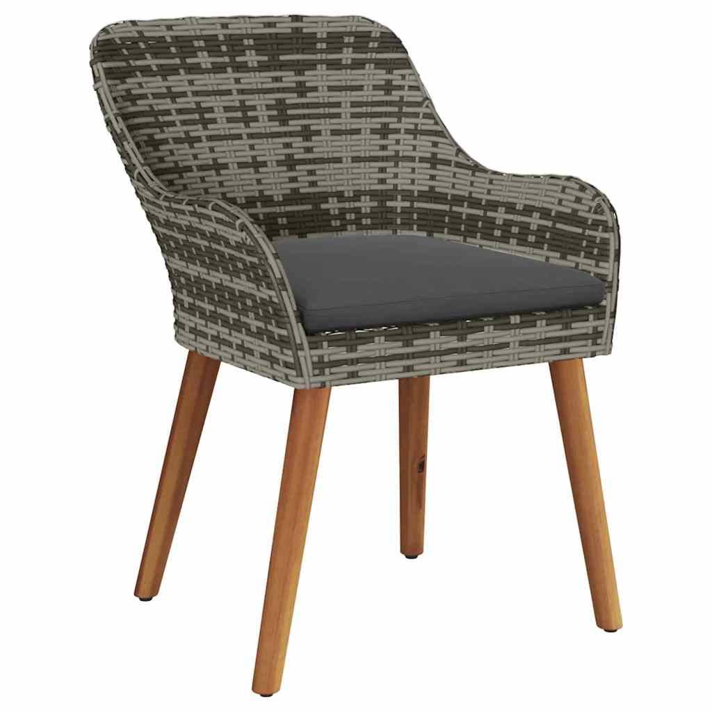 PANGIVO - Chaise de jardin polyrotin Gris 62,5 x 55 x 82 cm - PANGIVO - Image 4