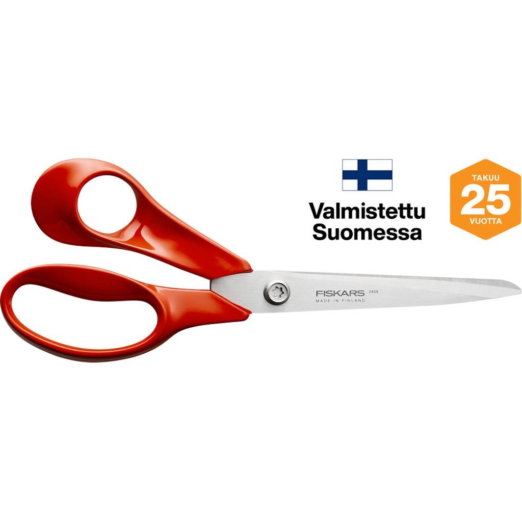 Fiskars - Ciseaux - gaucher - lames inversées acier inox coupe précise durable - Image 1