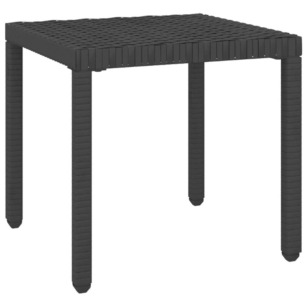 Helloshop26 - Lot de 2 transats chaise longue bain de soleil lit de jardin terrasse meuble d'extérieur avec table résine tressée noir - Image 7