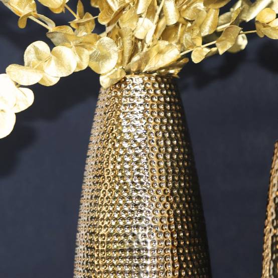 Vase en céramique doré 14 x 33.5 Ø ouv 5,5 Chemin de campagne - Image 5