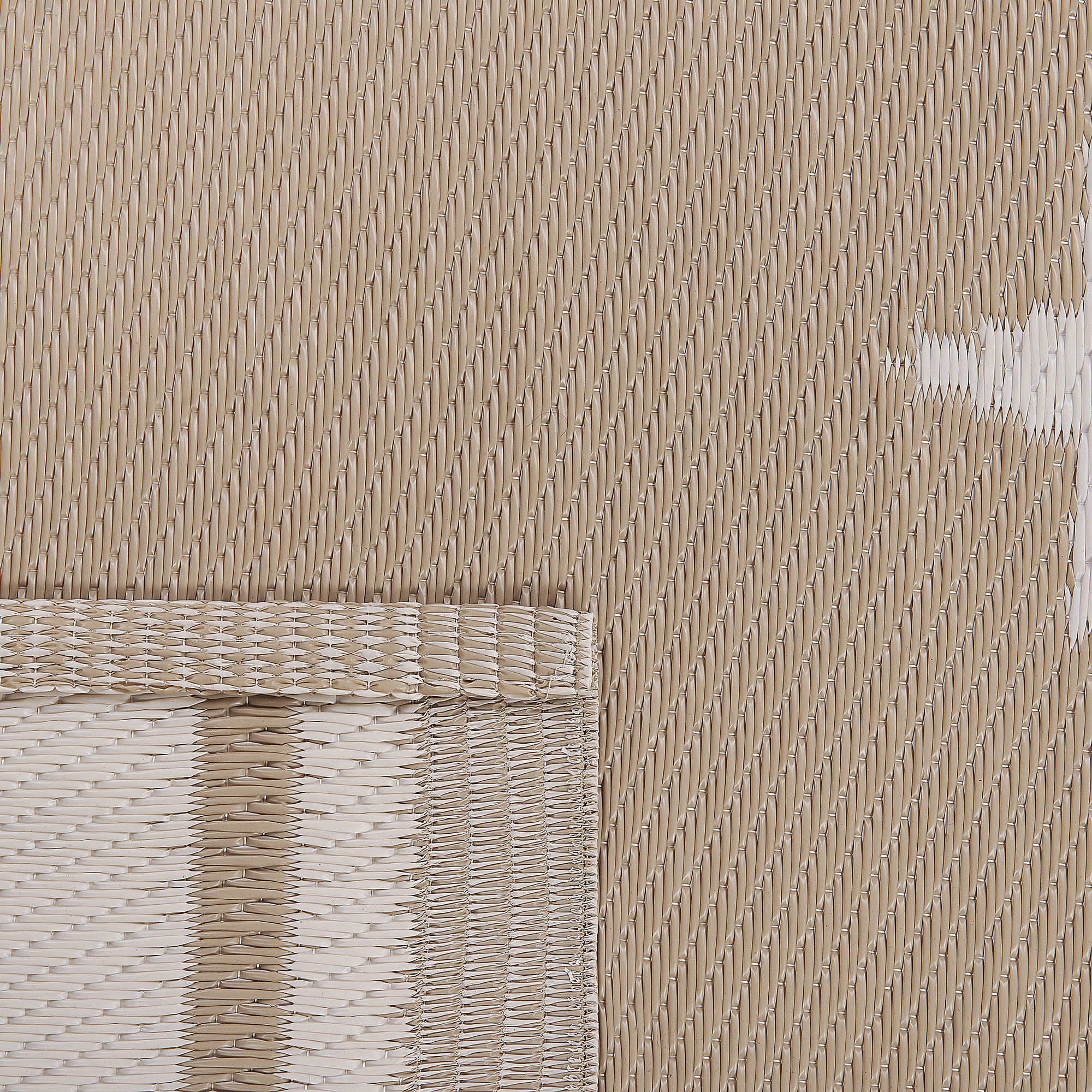Beliani - Tapis d'extérieur Polypropylène Beige sable LATUR - Beliani - Image 5
