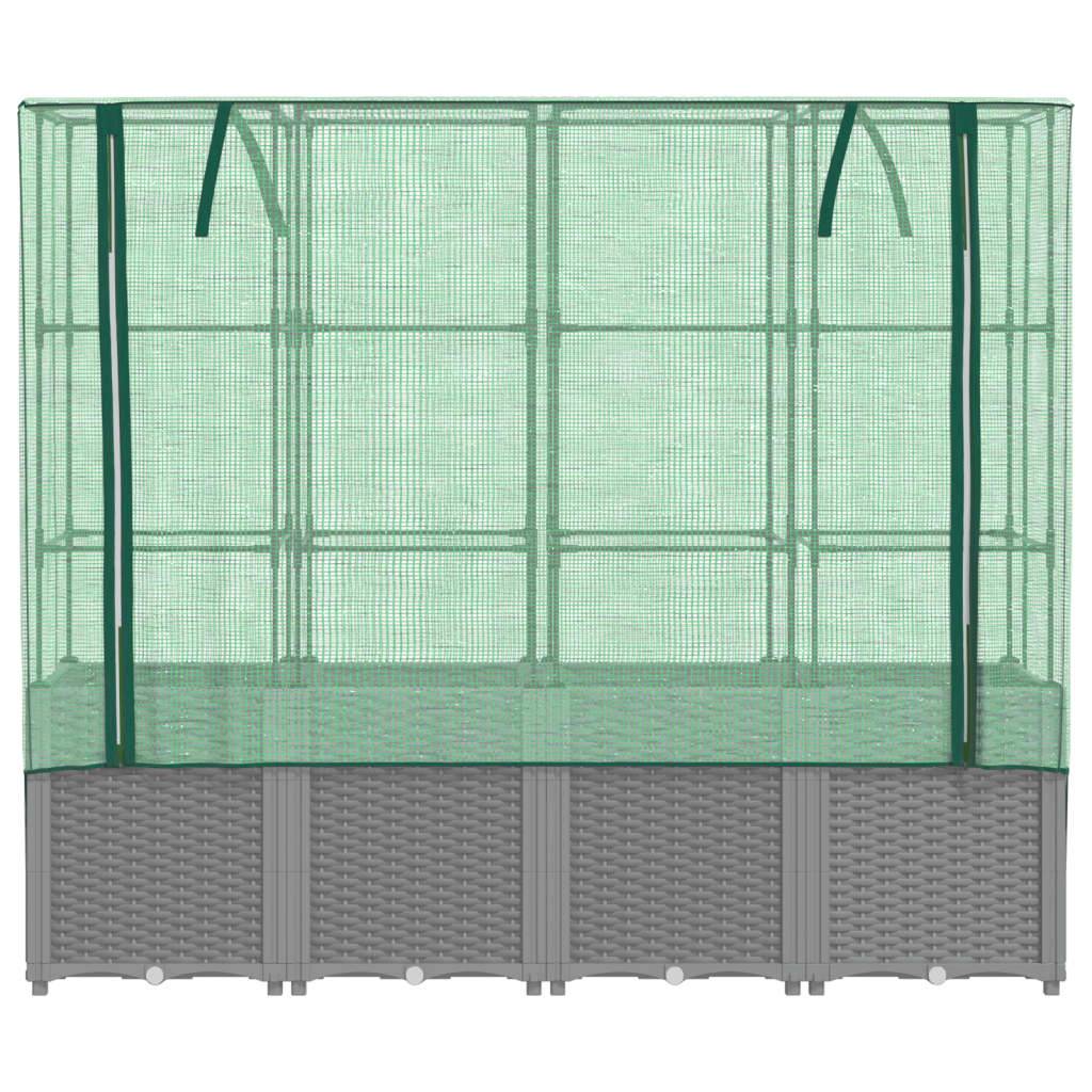 Vidaxl - Jardinière surélevée avec housse aspect rotin 160x40x153 cm vidaXL 4015859 - Image 9