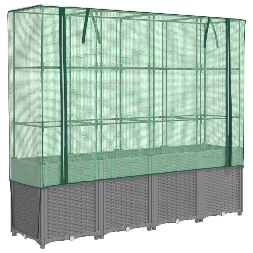 Vidaxl - Jardinière surélevée avec housse aspect rotin 160x40x153 cm vidaXL 4015859 - Image 2