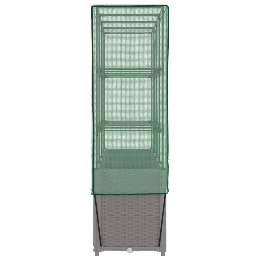 Vidaxl - Jardinière surélevée avec housse aspect rotin 160x40x153 cm vidaXL 4015859 - Image 6