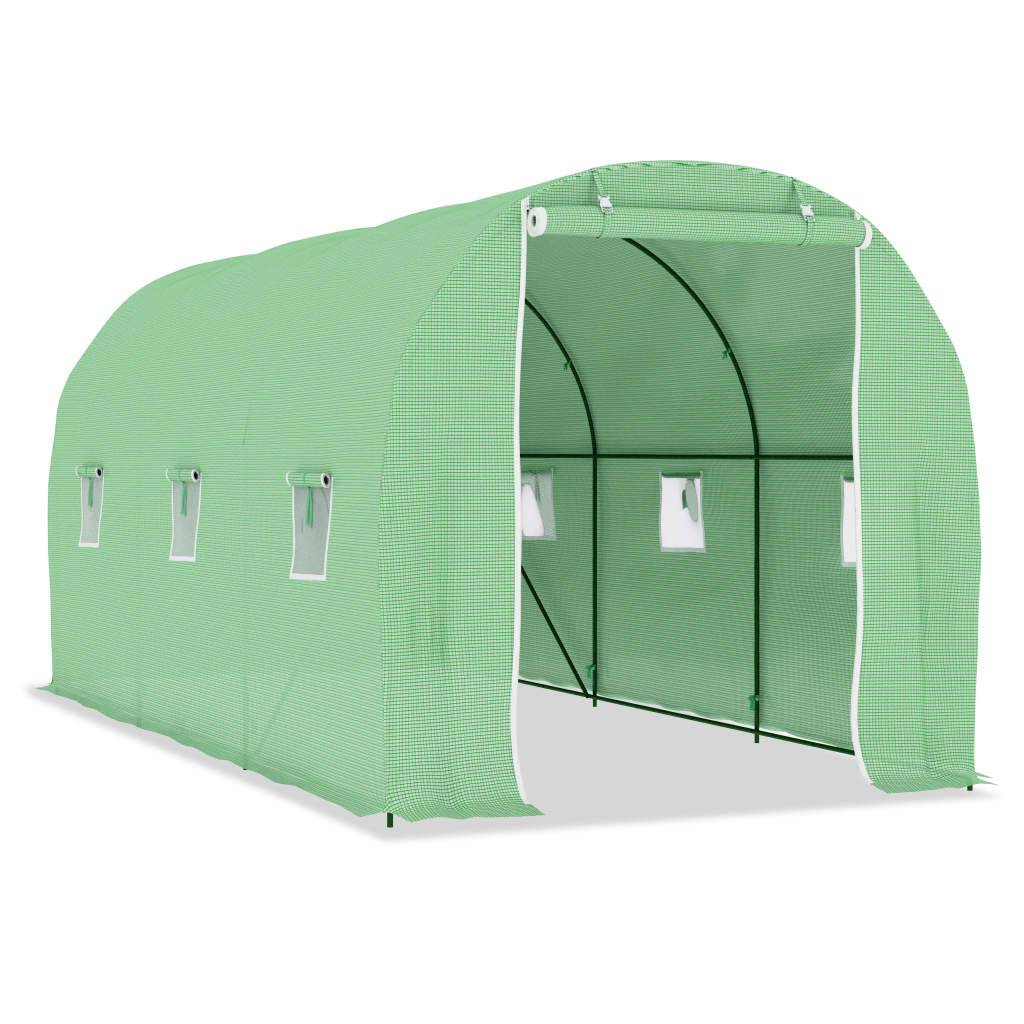 Serre de jardin 9m² - Serre de culture 4,5x2x2 m MAISON CHIC