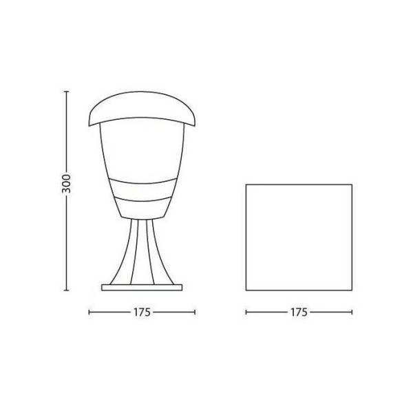 Philips - Lampadaire - PHILIPS - Creek - Petit - E27 - IP44 - Image 4