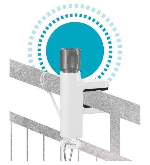 Gardena - Support pour balcon ClickUp! - garde-corps de 1 à 6 cm et diamètre jusqu'à 5 cm Gardena - Image 3