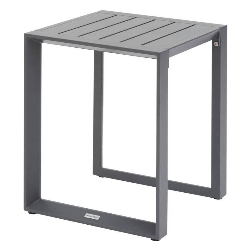 Hesperide - Salon d'angle de jardin "Allure" graphite 5 places en aluminium et polyester - Hespéride - Image 7