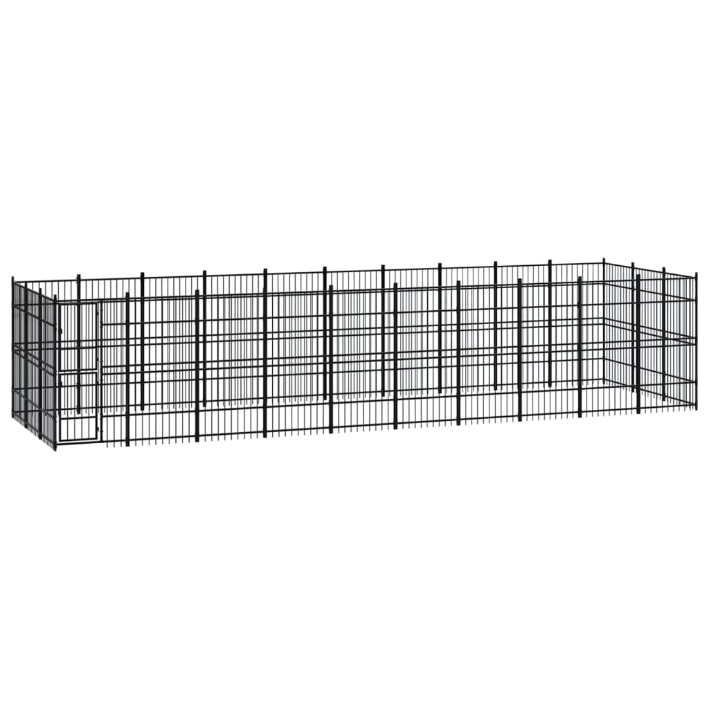 Vidaxl - Chenil D'Extérieur Pour Chiens Acier 27,65 M² - vidaXL - Image 2