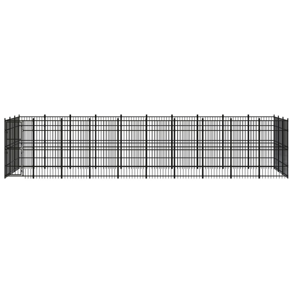 Vidaxl - Chenil D'Extérieur Pour Chiens Acier 27,65 M² - vidaXL - Image 1