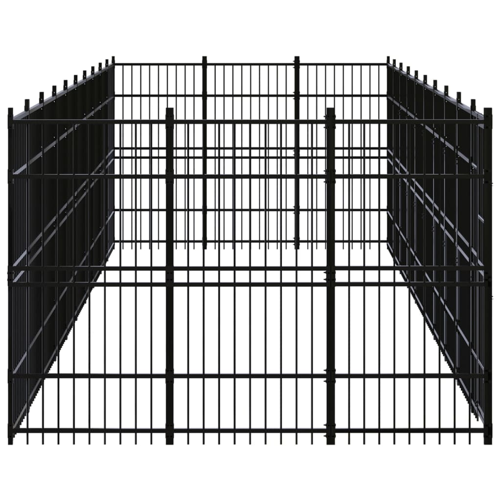 Vidaxl - Chenil D'Extérieur Pour Chiens Acier 27,65 M² - vidaXL - Image 3