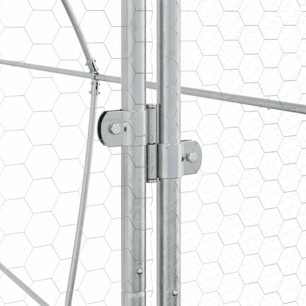 Vidaxl - Cage pour poules argenté 400x105x182 cm acier galvanisé vidaXL 172556 - Image 6