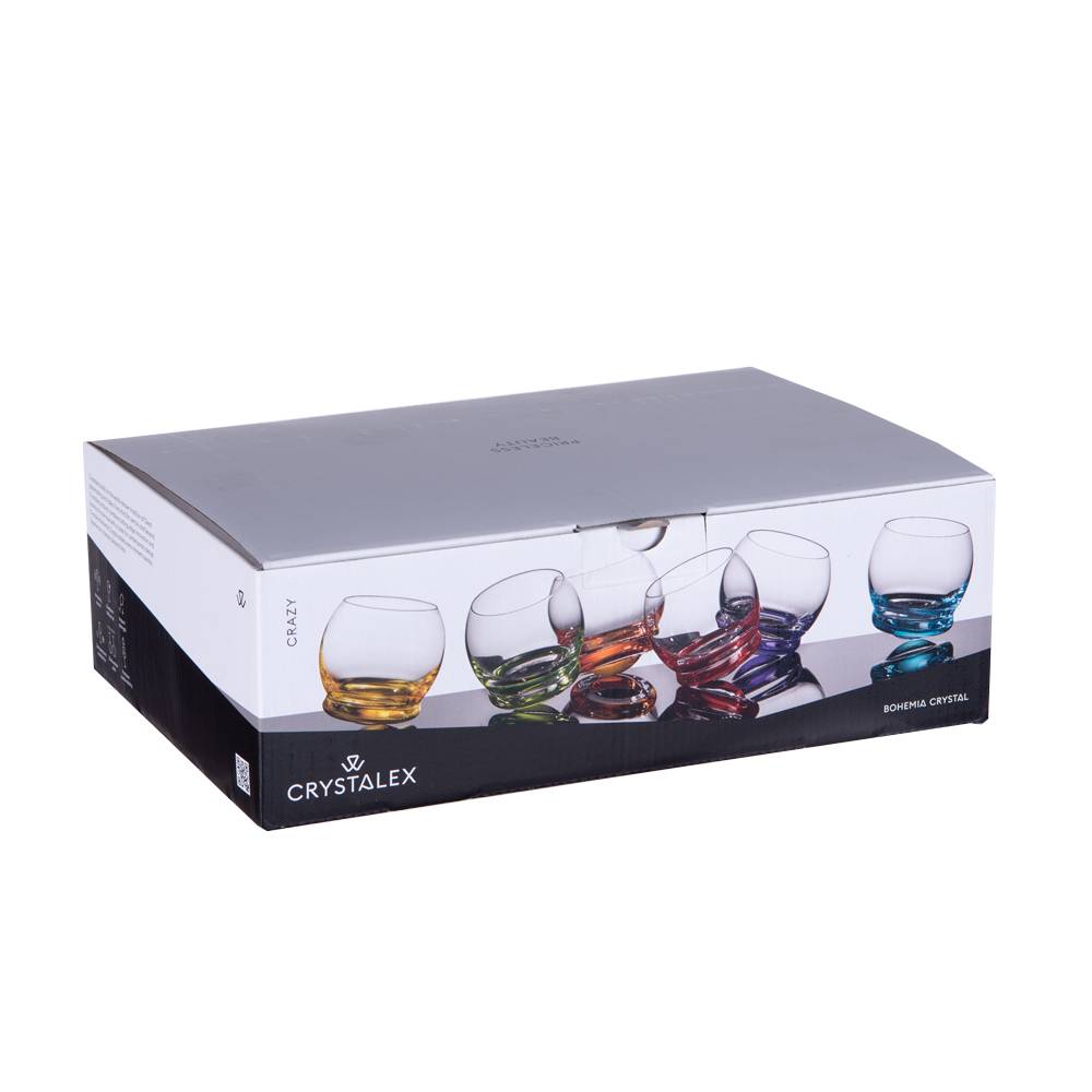 Boîte de 6 Culbuto 390 ml avec fonds colorés assortis - Image 2
