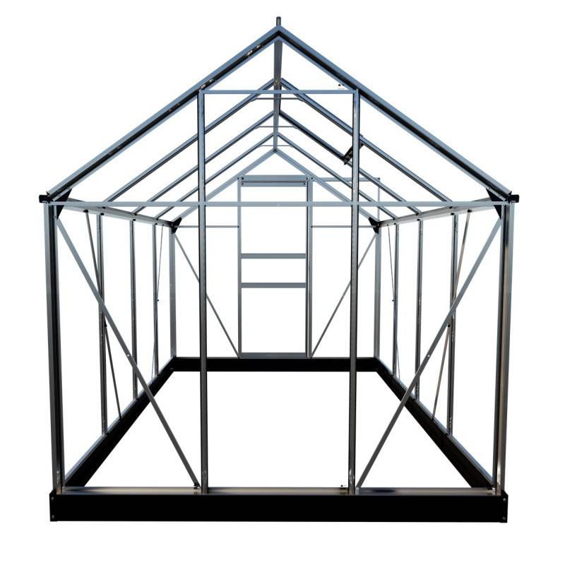 Halls - Serre en verre horticole 5,0 m² - Popular 86, aluminium - Halls - Image 7