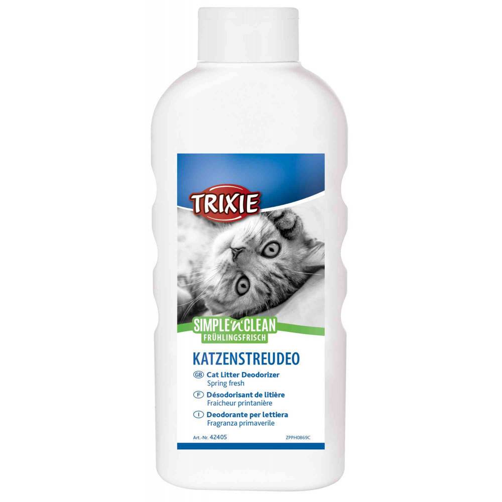 Trixie - Désodorisant de litière Simple'n'Clean, poudre de bébé, 750g