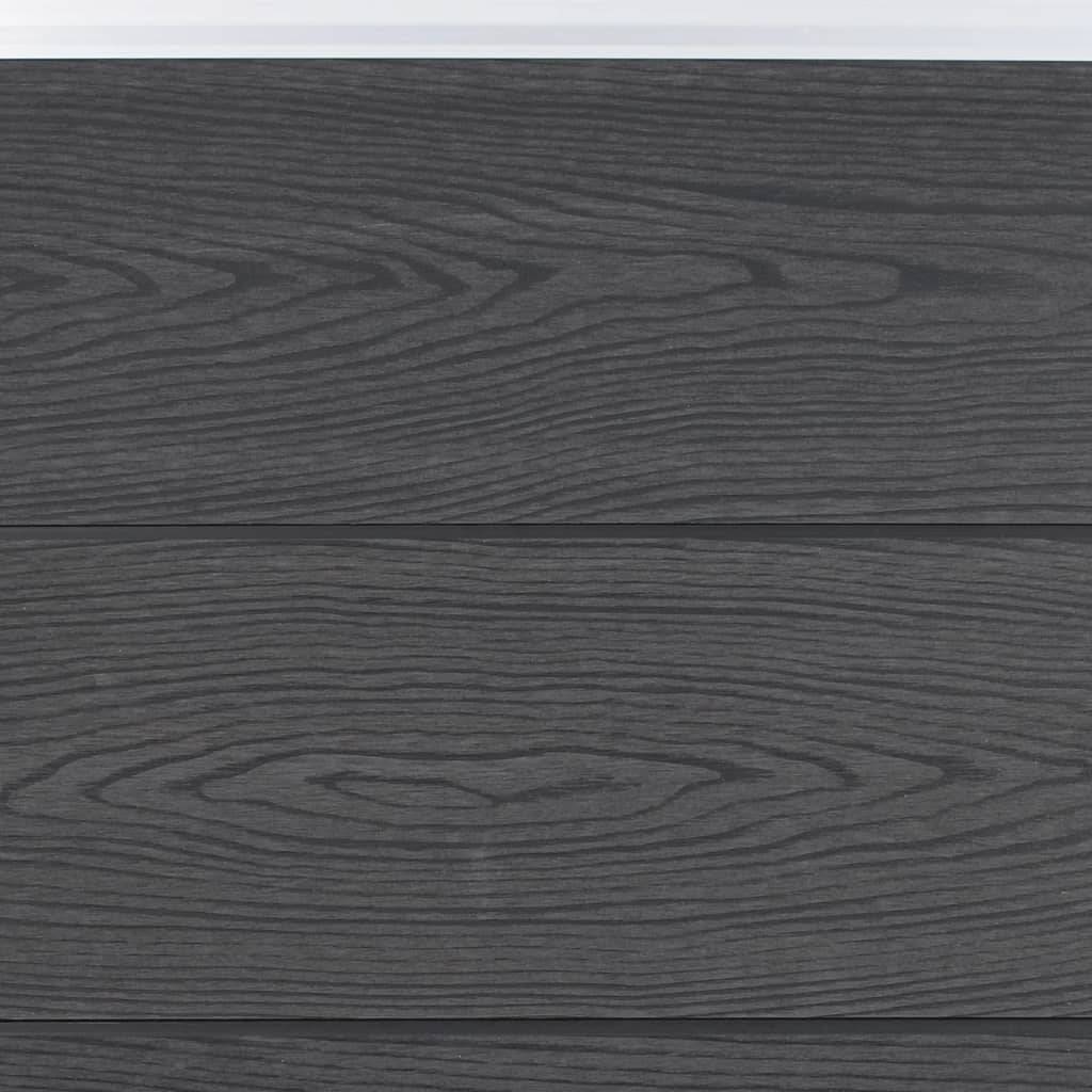 Ensemble de panneaux de clôture WPC gris 353 x 186 cm - PANGIVO - Image 5