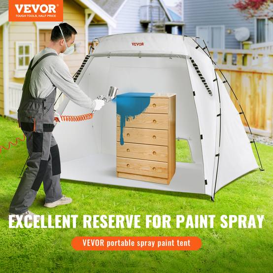 VEVOR Abri peinture portable 228x158x158 cm, Oxford 210D. Film jetable. - Image 2