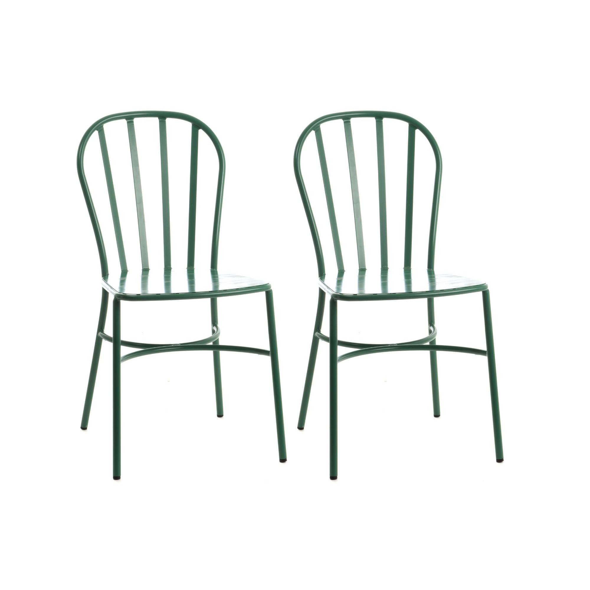 Autre - Chaise de jardin empilable en aluminium (lot de 2) - BEGONIA - Image 1