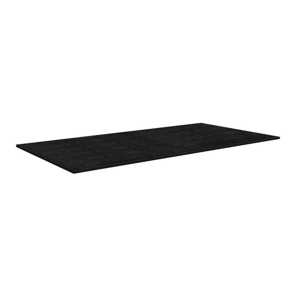 Jardindeco - Plateau 2 en 1 dinatoire et Ping Pong pour billard convertible table 8 personnes Arizona Noir boisé - Image 3