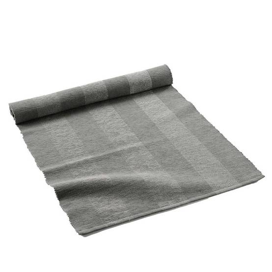 Chemin de Table en Coton "Eldora" 40x140cm Gris - Image 1