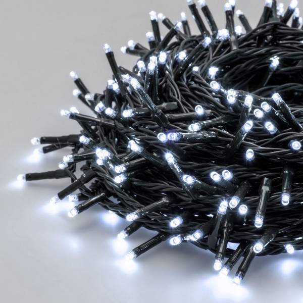 Lotti - Guirlande lumineuse blanc froid 25 mètres 360miniLED 8 fonctions d'animation câble vert foncé Lotti - Image 4