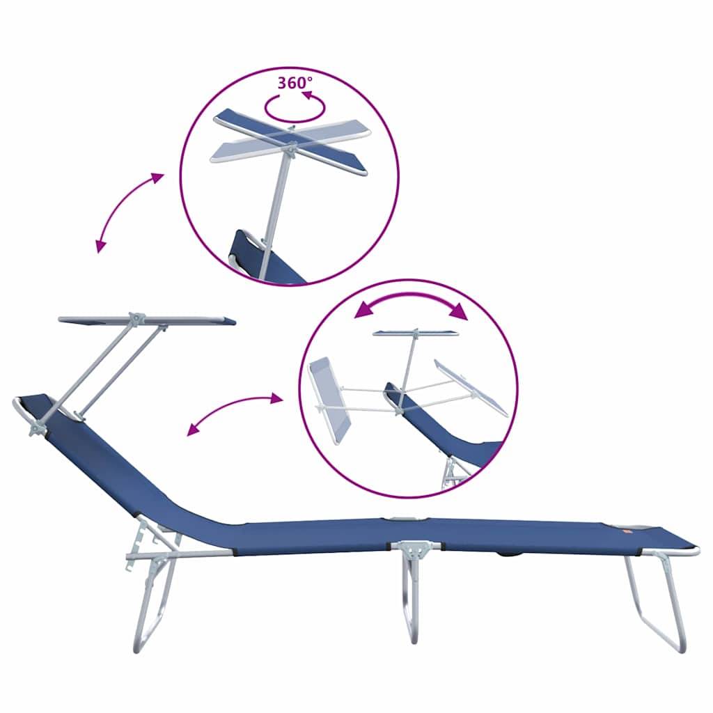 Vidaxl - Transat 2 pc Polyester Bleu vidaXL 42003059 - Image 10