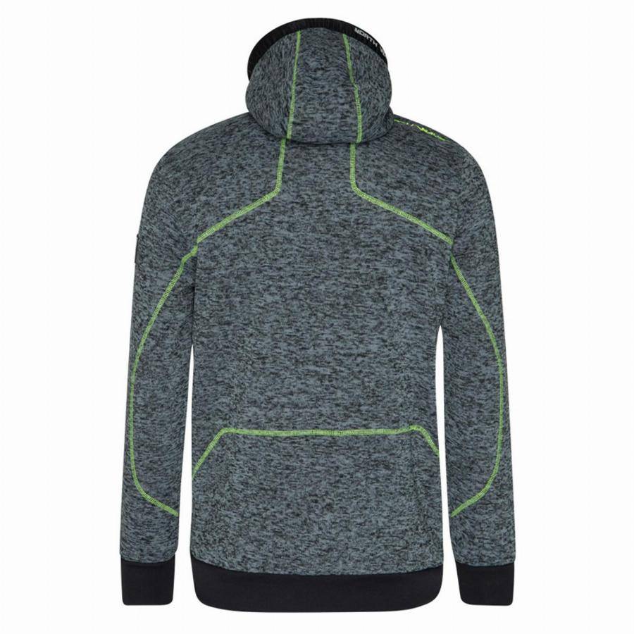 Nineworths - Veste - NORTH WAYS - Botta 1509 Gris chiné / Jaune Fluo T.L - Image 2