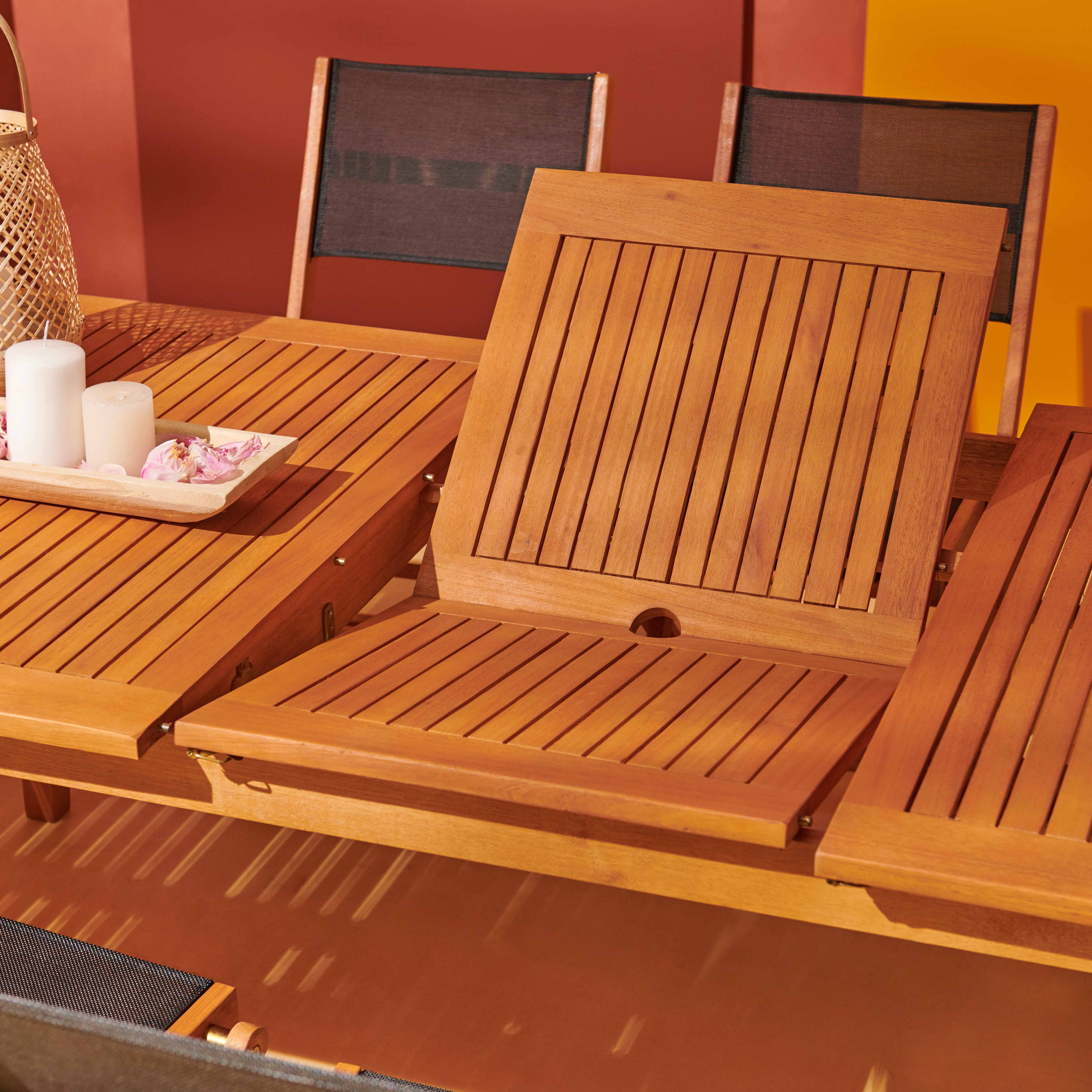 Oviala - Table de jardin extensible en bois d'eucalyptus 8 à 10 places Martigues - Oviala - Image 4