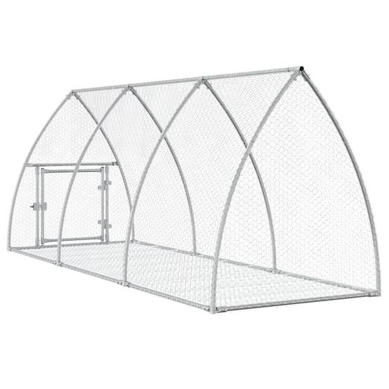 Vidaxl - Clapier argenté 105x300x120 cm acier galvanisé vidaXL 3281528 - Image 8