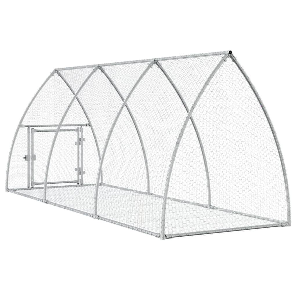 Vidaxl - Clapier argenté 105x300x120 cm acier galvanisé vidaXL 3281528 - Image 8