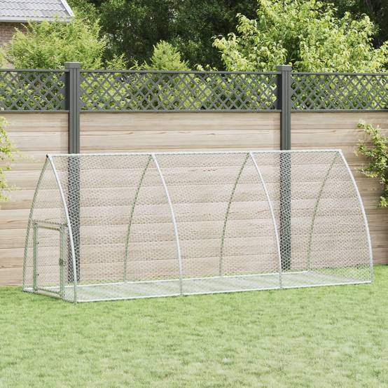 Vidaxl - Clapier argenté 105x300x120 cm acier galvanisé vidaXL 3281528 - Image 1