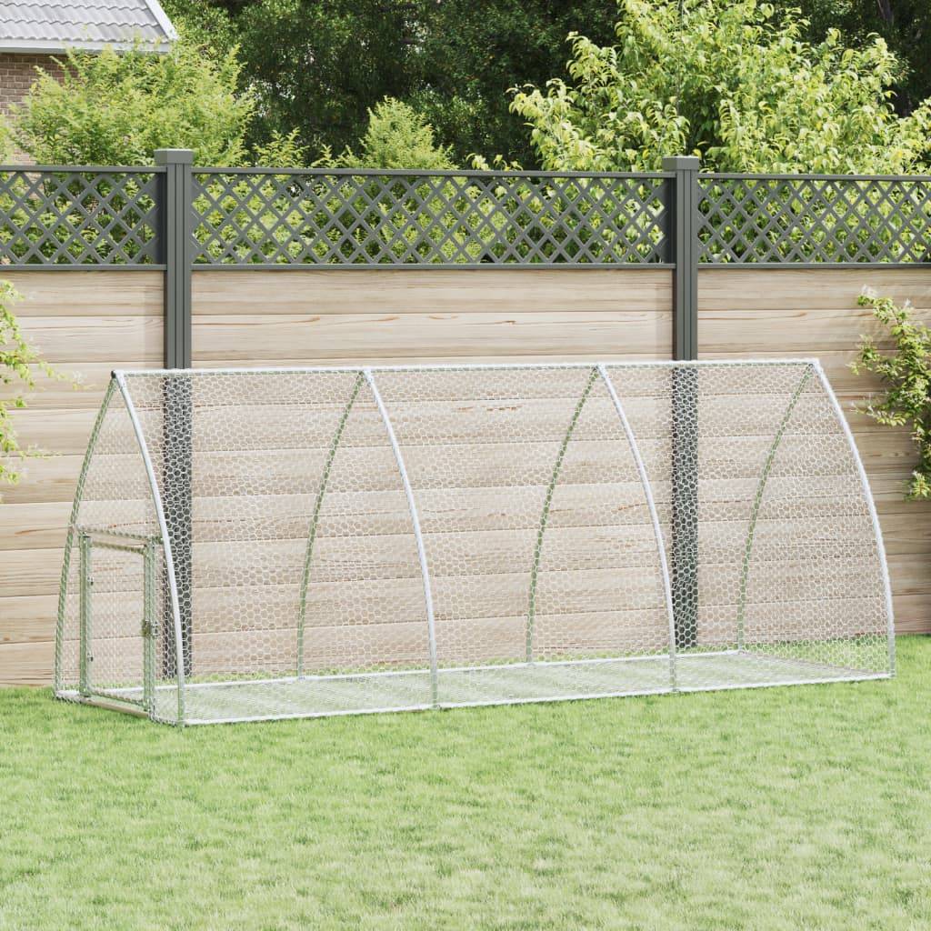 Vidaxl - Clapier argenté 105x300x120 cm acier galvanisé vidaXL 3281528