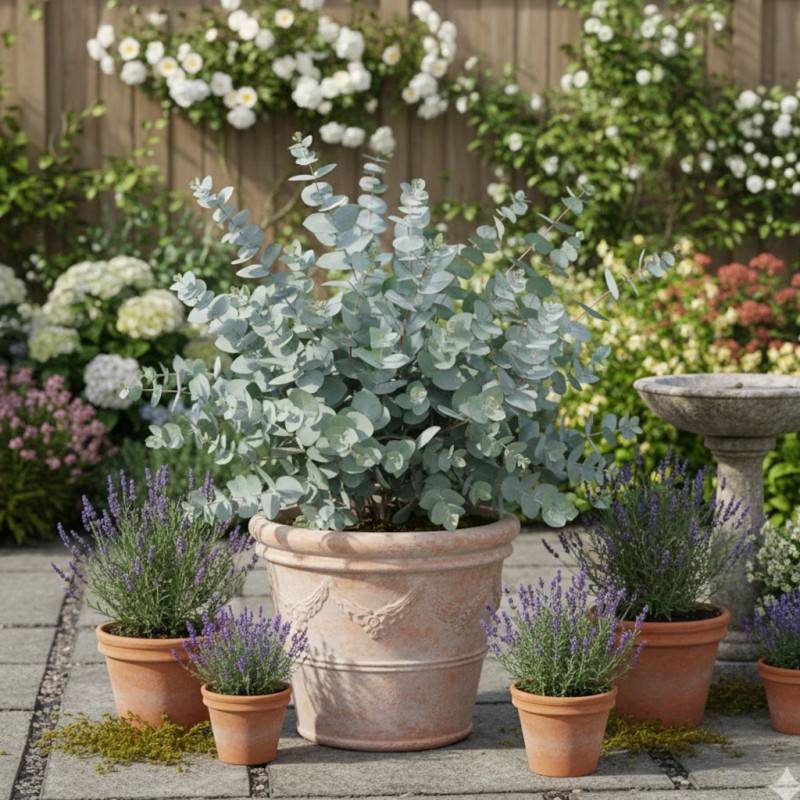 Eucalyptus Baby Blue, Gommier argenté - Pot de 4L - 40/60 cm - Image 6