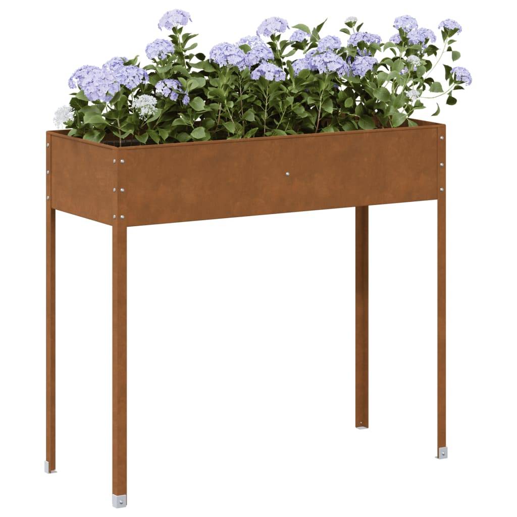 Vidaxl - Jardinière 100,5x40,5x90 cm acier résistant aux intempéries vidaXL 4008961 - Image 1