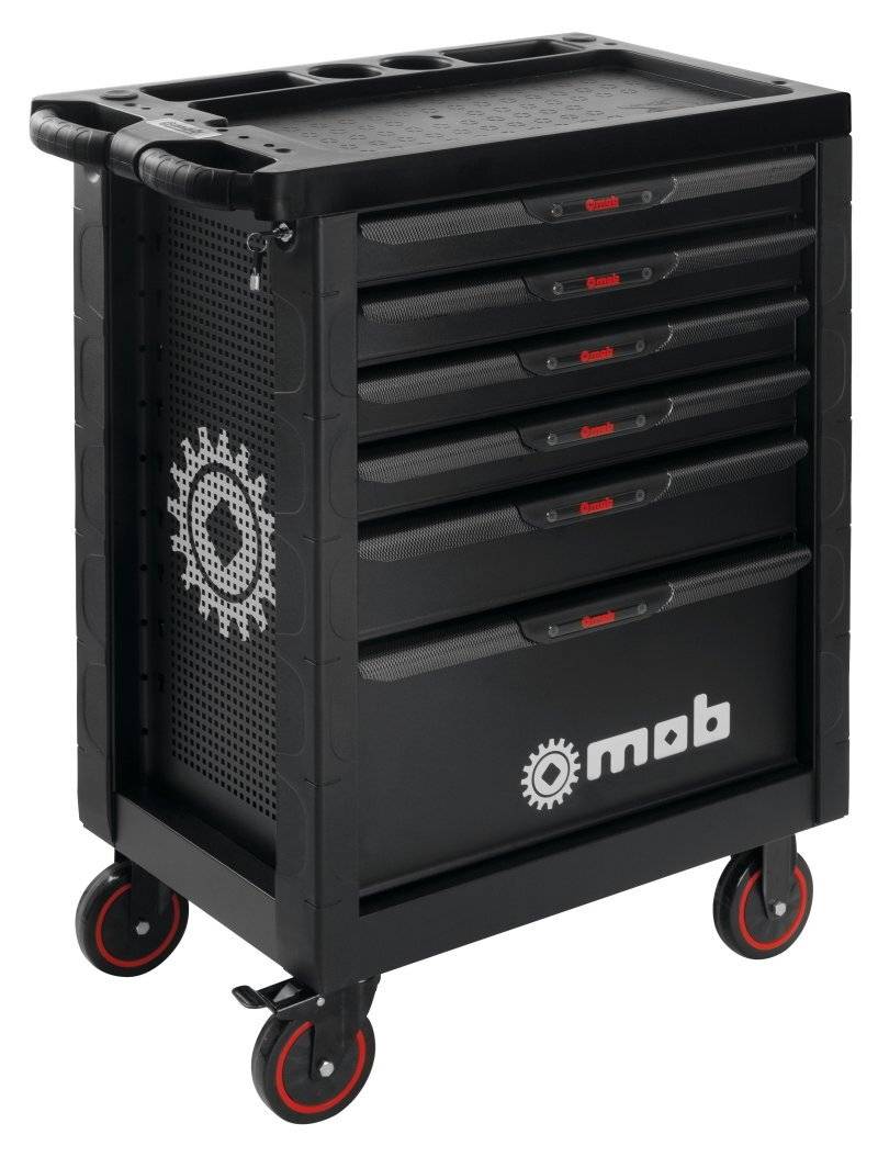 Mob Outillage - Servante d'atelier PROLINER noire 6 tiroirs – 141 pièces - MOB - Image 1