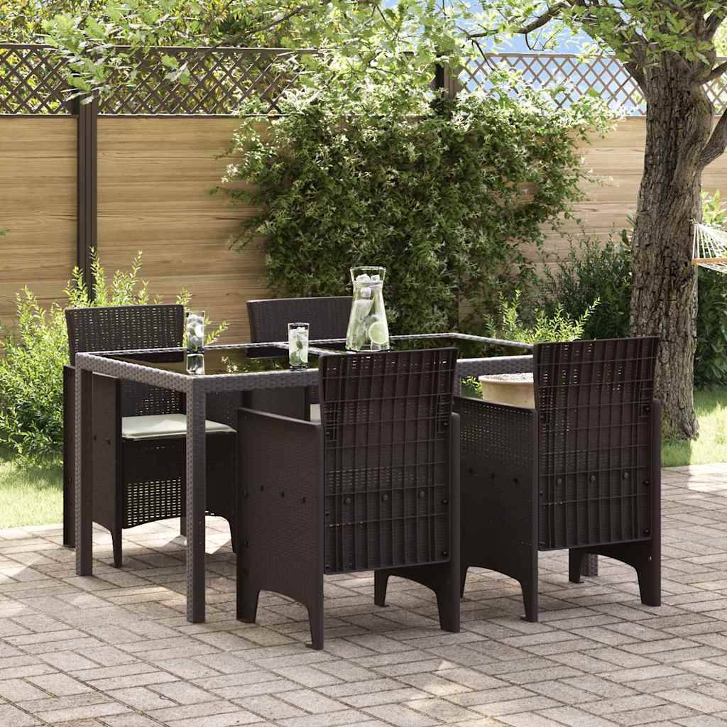PANGIVO - Chaise de jardin polypropylènes marron 53 x 49 x 85 cm, Poids :24.6kg - PANGIVO - Image 1
