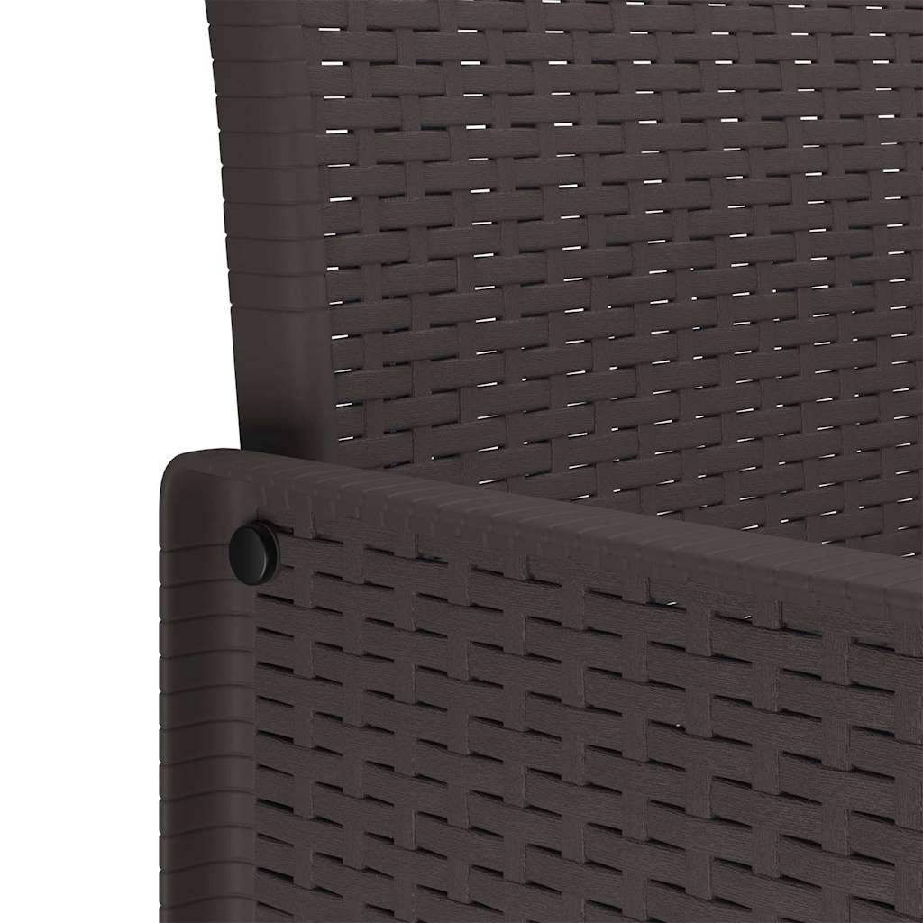 PANGIVO - Chaise de jardin polypropylènes marron 53 x 49 x 85 cm, Poids :24.6kg - PANGIVO - Image 9