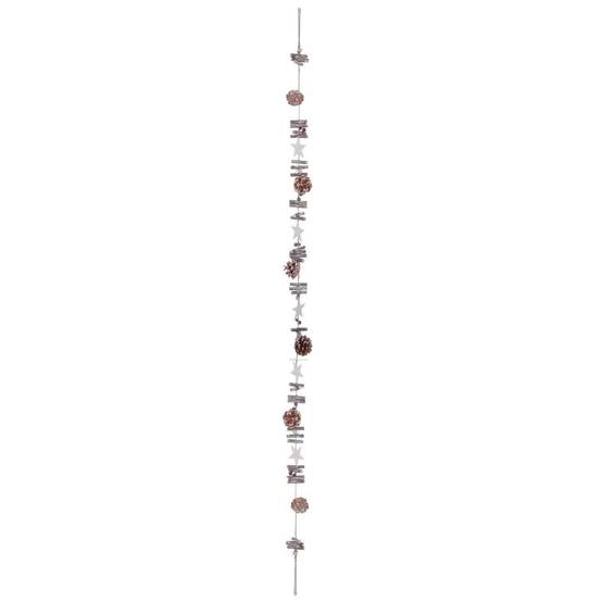 Guirlande de Noël "Délices des Fêtes" 160cm Naturel - Image 1