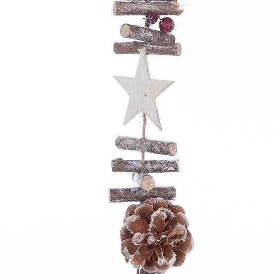 Guirlande de Noël "Délices des Fêtes" 160cm Naturel - Image 2