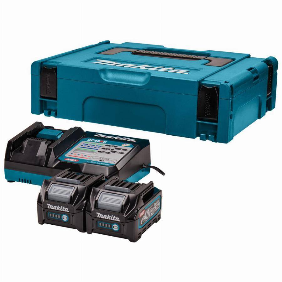 Makita - Makita 40V Li-ion MAX Set de démarrage - 2 batteries 2,0 ah - Mbox - 191V15-1 - Image 1